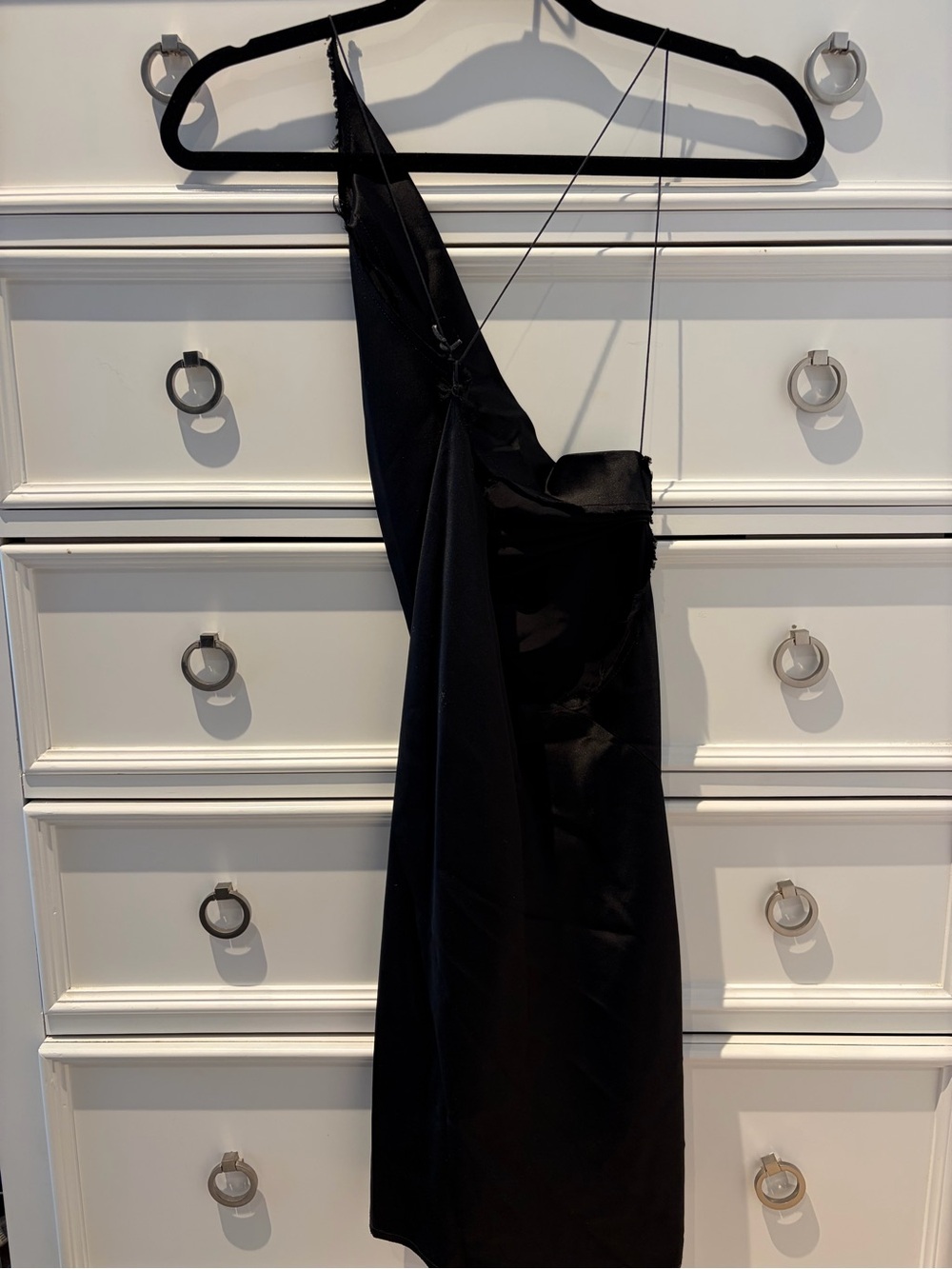 ARE YOU AM I Nique black silk dress Small - Picture 4 of 7